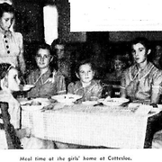 Meal time at the girls' home at Cottesloe